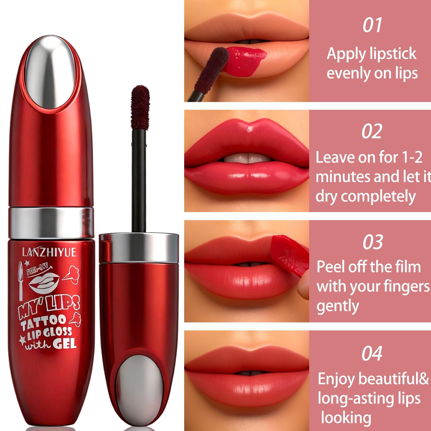 Dual-Use Lipstick and Blush, Long-Lasting Waterproof, Moisturizing, Smooth Application, Natural Finish, Suitable for All Skin Tones