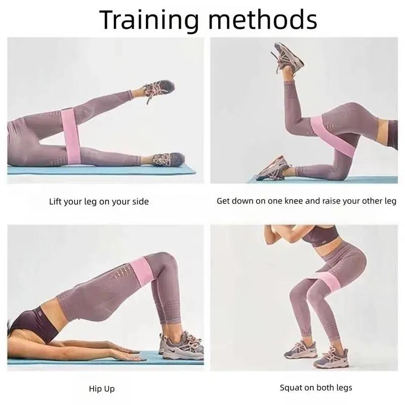 [TikTokShopBlackFriday]Sports Exercise Resistance Loop Band Set, 3Counts Elastic Squat Resistance Band, Yoga Stretch Strap, Gym Exercise Equipment For Home Workout,Christmas Gifts,hashtag,TikTokShopCyberMonday, Workout Bands