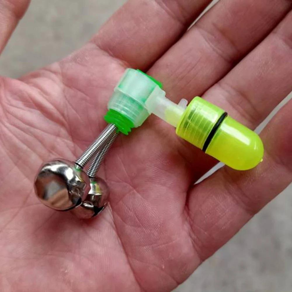 High Sensitivity LED Bite Alarm with Night Glow, Spiral Lock Rod Tip Design, Portable Fish Detector Alert, Professional Fishing Gear Upgrade Tool for Night Sea and River Fishing