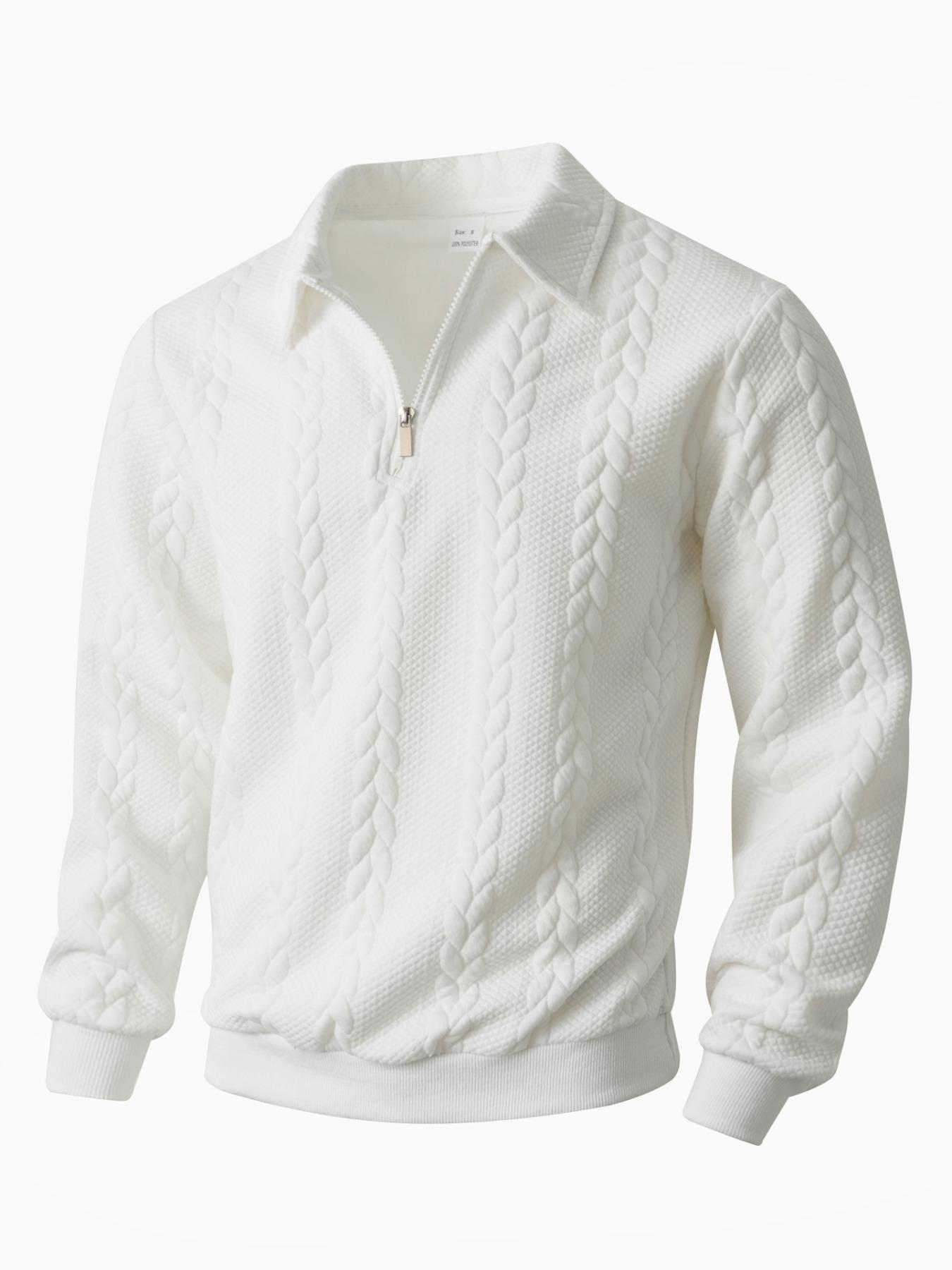 Men's Spring Outfits Knitted Polo Neck Long Sleeve Fitted Knitwear Sweatshirt for Daily Wear, Casual Basic Knitwear, Old Money Zipper Half Button Design, Casual Versatile Sweater Pullover, Essential for Man's Wardrobe Men's Spring Outfits Knitted Polo Neck Long Sleeve Fitted Knitwear Sweatshirt for Daily Wear, Casual Basic Knitwear, Old Money Zipper Half Button Design, Casual Versatile Sweater Pullover, Essential for Man's Wardrobe