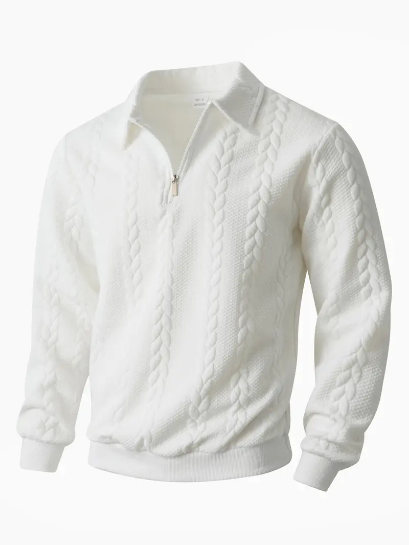 Men's Spring Outfits Knitted Polo Neck Long Sleeve Fitted Knitwear Sweatshirt for Daily Wear, Casual Basic Knitwear, Old Money Zipper Half Button Design, Casual Versatile Sweater Pullover, Essential for Man's Wardrobe Men's Spring Outfits Knitted Polo Neck Long Sleeve Fitted Knitwear Sweatshirt for Daily Wear, Casual Basic Knitwear, Old Money Zipper Half Button Design, Casual Versatile Sweater Pullover, Essential for Man's Wardrobe