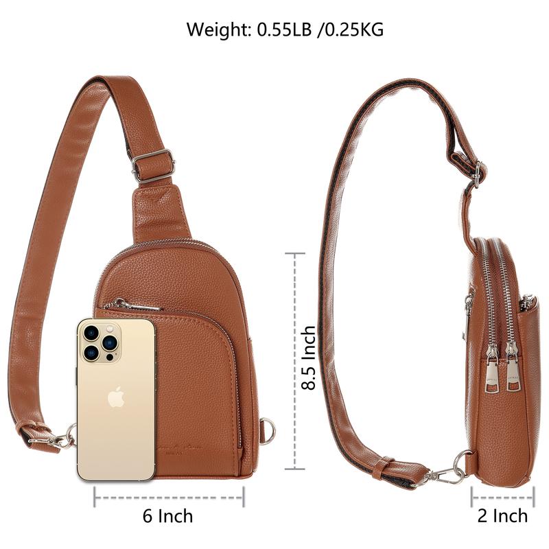 INICAT RFID Blocking Anti-Theft  Small Crossbody Sling Bags  Chest bag for Women and Men
