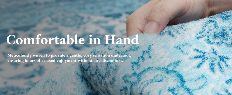 Non-Slip Washable Faux Wool Vintage Boho Rug, Retro Distressed Medallion Carpet 5x7 6x9 ft, Red/Blue Low Pile Soft Mat for Entryway Kitchen Traditional Interiors Non-Slip Washable Faux Wool Vintage Boho Rug, Retro Distressed Medallion Carpet 5x7 6x9 ft, Red/Blue Low Pile Soft Mat for Entryway Kitchen Traditional Interiors