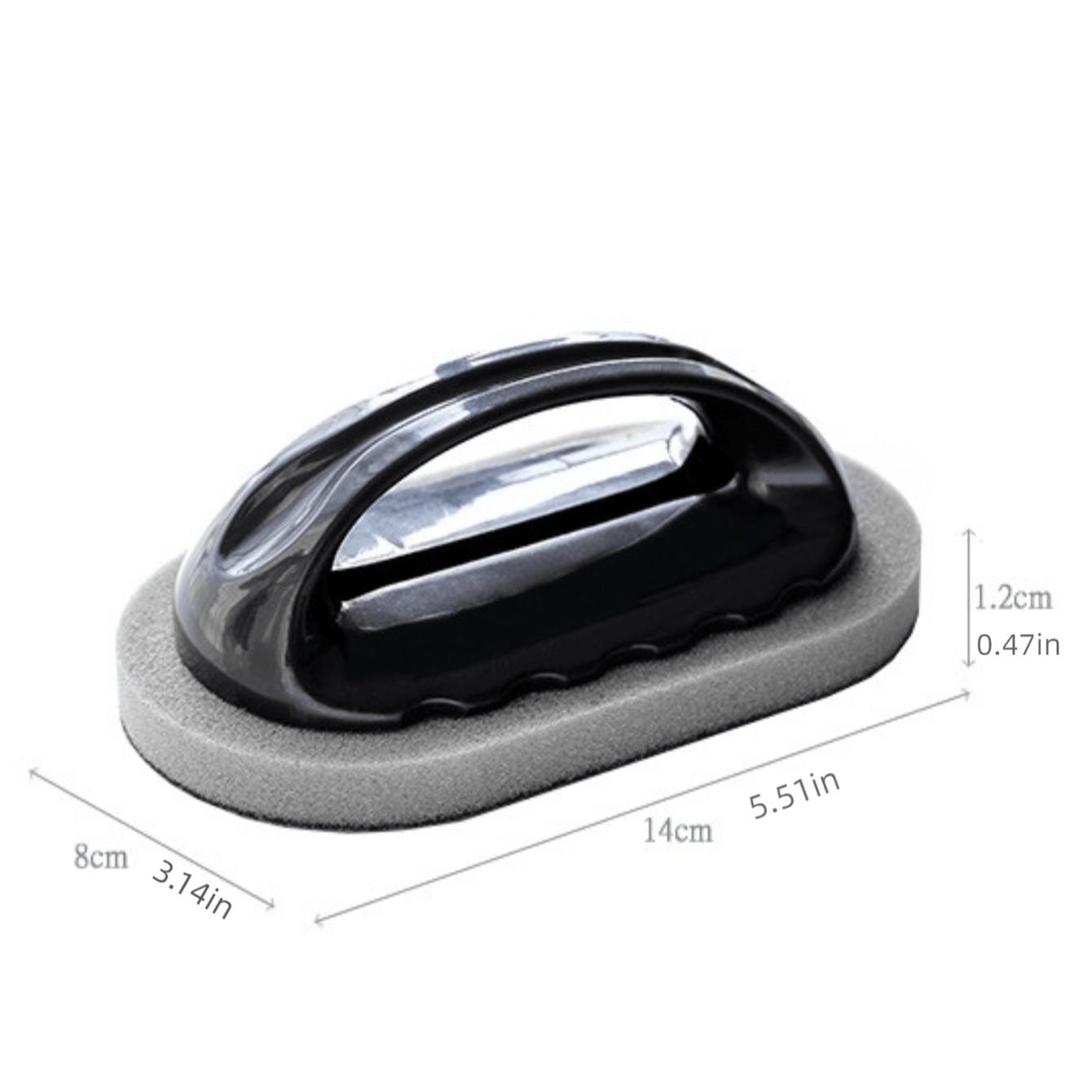 Kitchen Cleaning Sponge Brush with Handle, Rust Remover for Pots, Stovetop Cleaner, Sink Scrubber, 1/3 Pack, Home Kitchen Tools