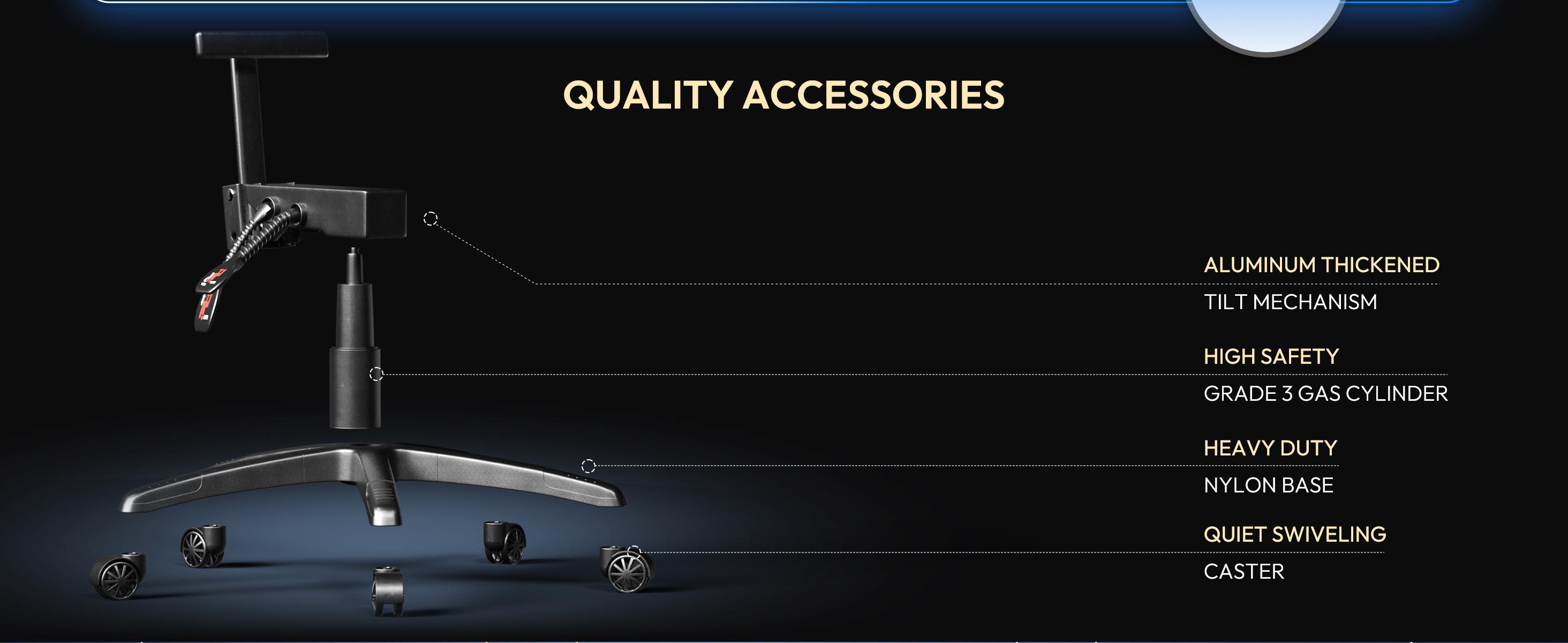 Dowinx Gaming Chair,waist massage and foot pedals for adults，pocket spring pad, ergonomic computer chair,high back gaming chair leather office gaming 300 lb