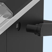 Antarctic Star Countertop Ice Maker, S/L Bullet Ice, 26lbs/Day, 9 Ice Cubes in 6 Mins, Portable Ice Machine with Ice Scoop and Handle, Self-Cleaning, One-Click Operation, for Kitchen Office Home(Black)