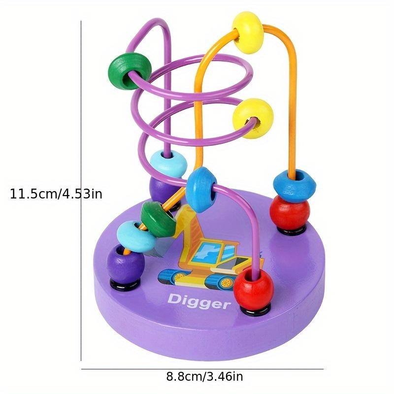 A wooden bird bead maze toy--durable chewing and educational toy for parrots, macaws, and lovebirds Large Rooftop Metal Cage Cockatiel with Stand Luxury Rolling Play Top Iron Flight Squirrel-proof Feeding Station