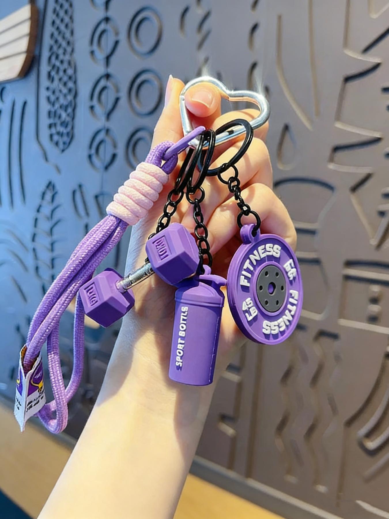 Creative Versatile Barbell Letter Decorative Hanging Piece for Bags Keys, Stylish Accessory for Everyday Use, Perfect Gift Idea