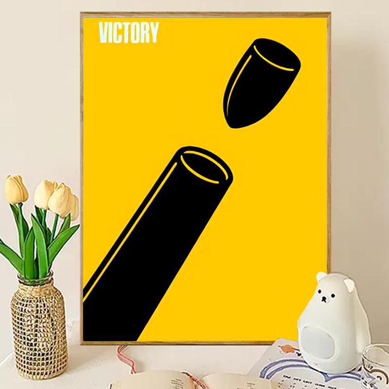 Cool Anti-war propaganda Poster HD Waterproof Self-Adhesive Art Vibrant Wall Print for Living Room Bedroom Bar Parlor Home Decor Gift Fade-Resistant Easy-Apply Durable Dly Artwork Multiple Sizes, High Definition, Easy to Apply & Clean