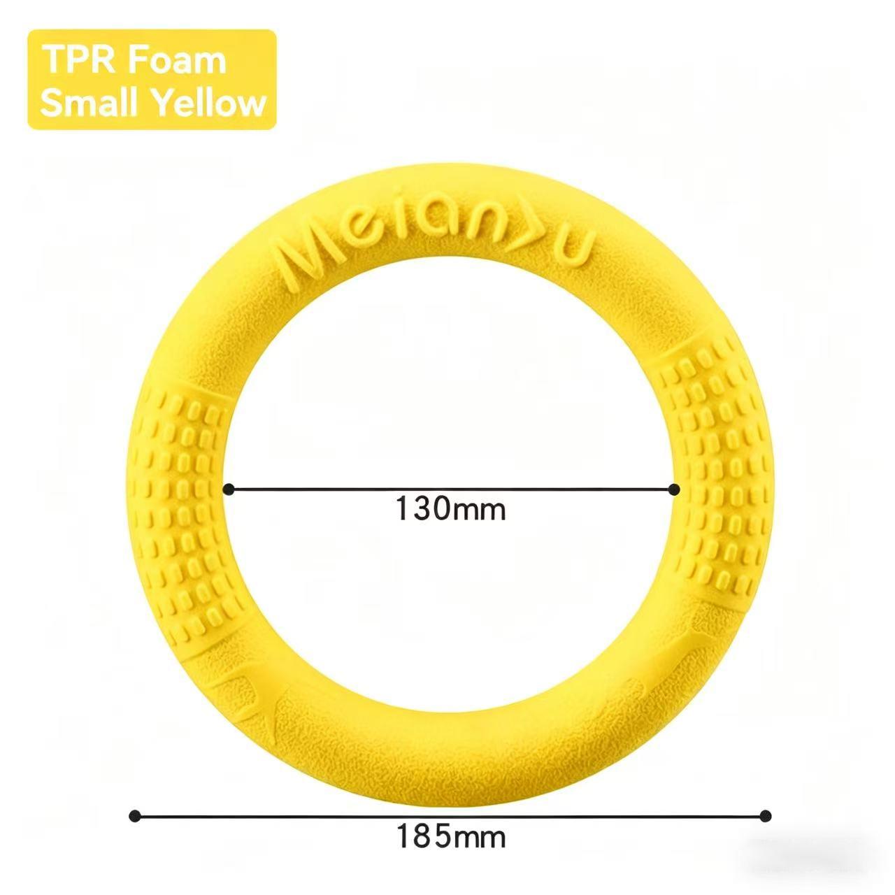 Meianju Bite-Resistant Soft Pull Ring Frisbee Dog Training Toy, TPR Material, Floating, Interactive Pet Toy for Dog Training
