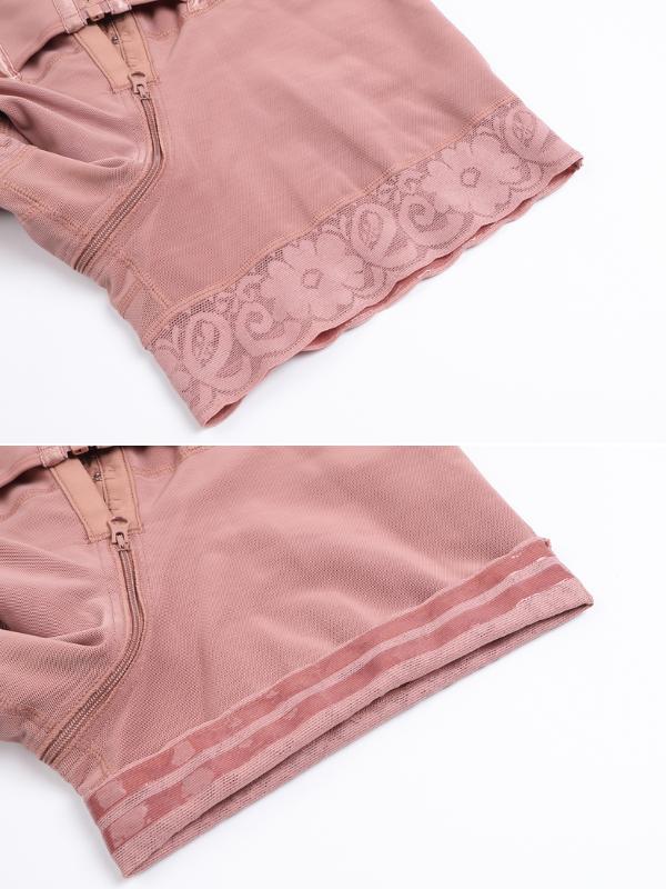 SHAPESHE 2-Layer Mid Thigh Shapewear for Women Hourglass Bodysuits Garments with Front Zipper Crotch SHAPESHE 2-Layer Mid Thigh Shapewear for Women Hourglass Bodysuits Garments with Front Zipper Crotch