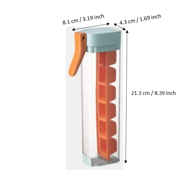 Self-Made Small Single-Hand Press Ice Tray, Simple 6-Cavity Refrigerator Ice Cube Mold, Easy-To-Use Ice Maker for Home Kitchen Self-Made Small Single-Hand Press Ice Tray, Simple 6-Cavity Refrigerator Ice Cube Mold, Easy-To-Use Ice Maker for Home Kitchen