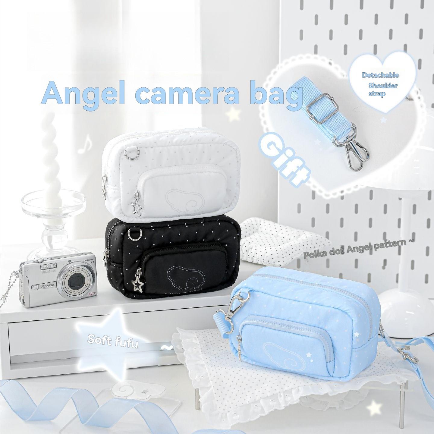 1PC Soft Camera Bag Versatile Storage Pouch, Single Shoulder Crossbody Detachable Design, Ideal for Travel & Daily Use, Durable Material