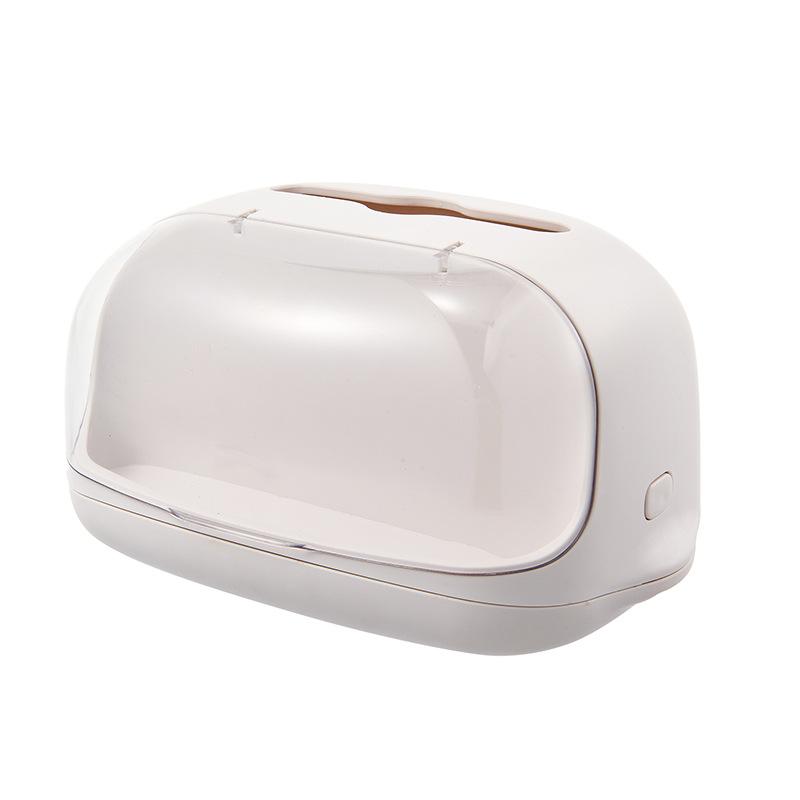 Rectangular Tissue Box with Automatic Lift Mechanism, Decorative Display Holder for Office and Living Room Use, Elegant Design for Easy Access, Paper Towel Holder