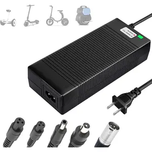 UL Certified 42V 2A Fast Charger with 5 Type Plugs for 36V Lithium Batteries- Compatible with Pocket Mod, Sports Mod, Electric Scooters