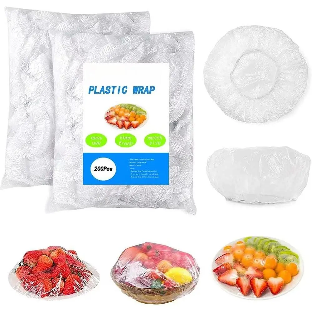 200 count Bowl Covers Elastic   Keeping Bag Dish Sealing Wrap Covers Sourdough Bread Proofing Basket Banneton