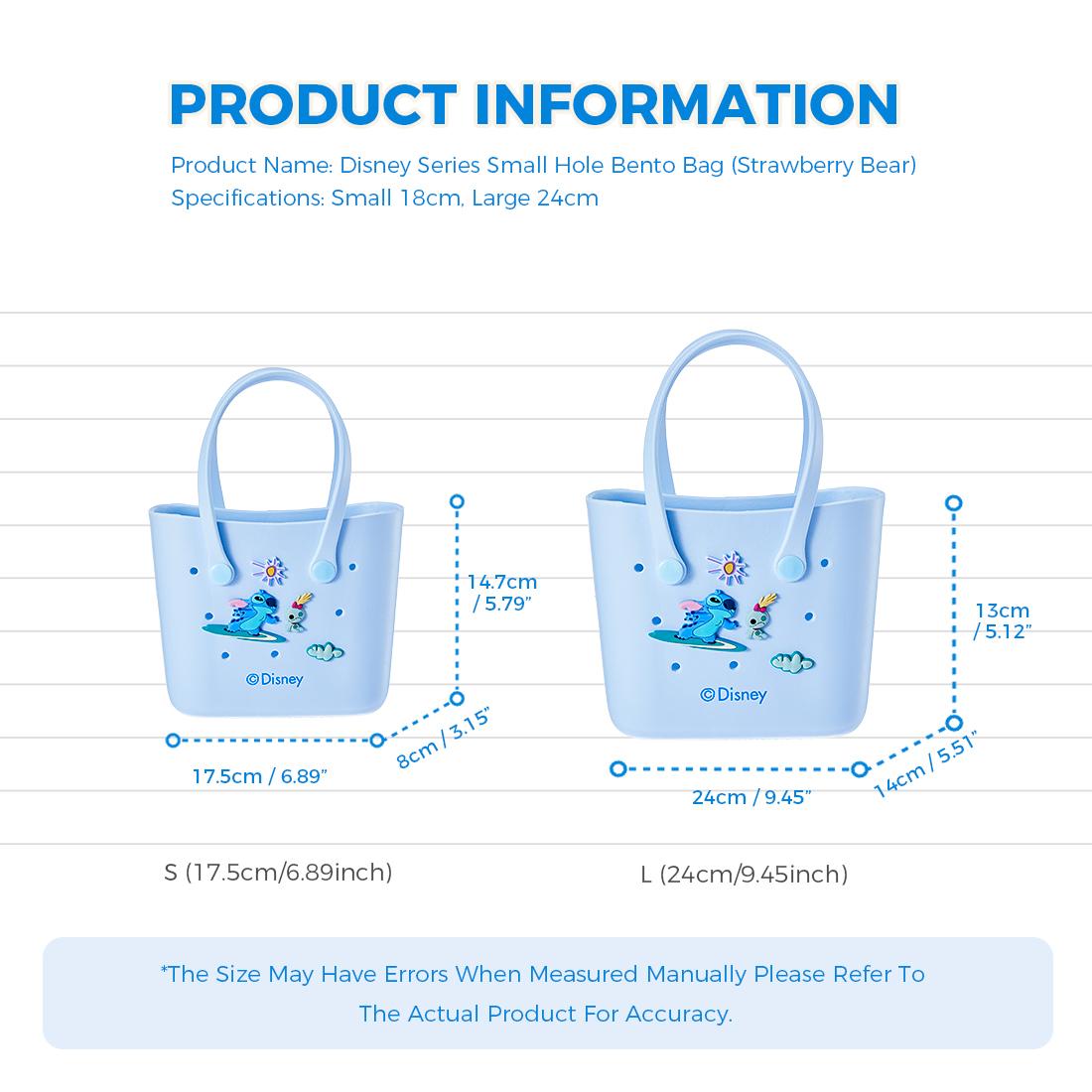 MINISO x Disney Mini Lunch Tote Bag -  Cute Crocs Design Durable Small Size Disney Design With Handle Cute Bento Bags Surprise Halloween Gift for Girls and Daughters, Easter Basket Gift