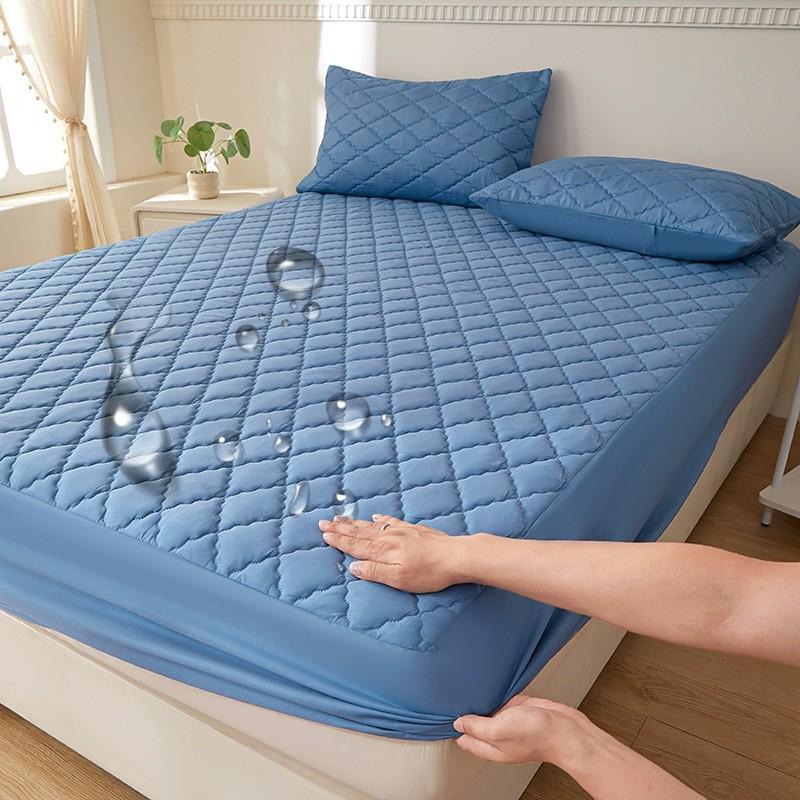 2/3pcs Waterproof Mattress Protector, Deep Pocket for 30cm Depth, Soft and Breathable, Washable, Suitable for Bedroom, Guest Room, Apartment, Dormitory