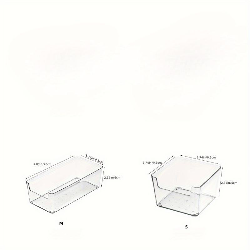 7-piece LUKISU Transparent Stackable Storage Box Set, Makeup Box Organizer with Drawers, Plastic Sliding Trays, No Assembly Required, Space-Saving, Suitable for Organizing Bathrooms, Kitchens, Bedrooms