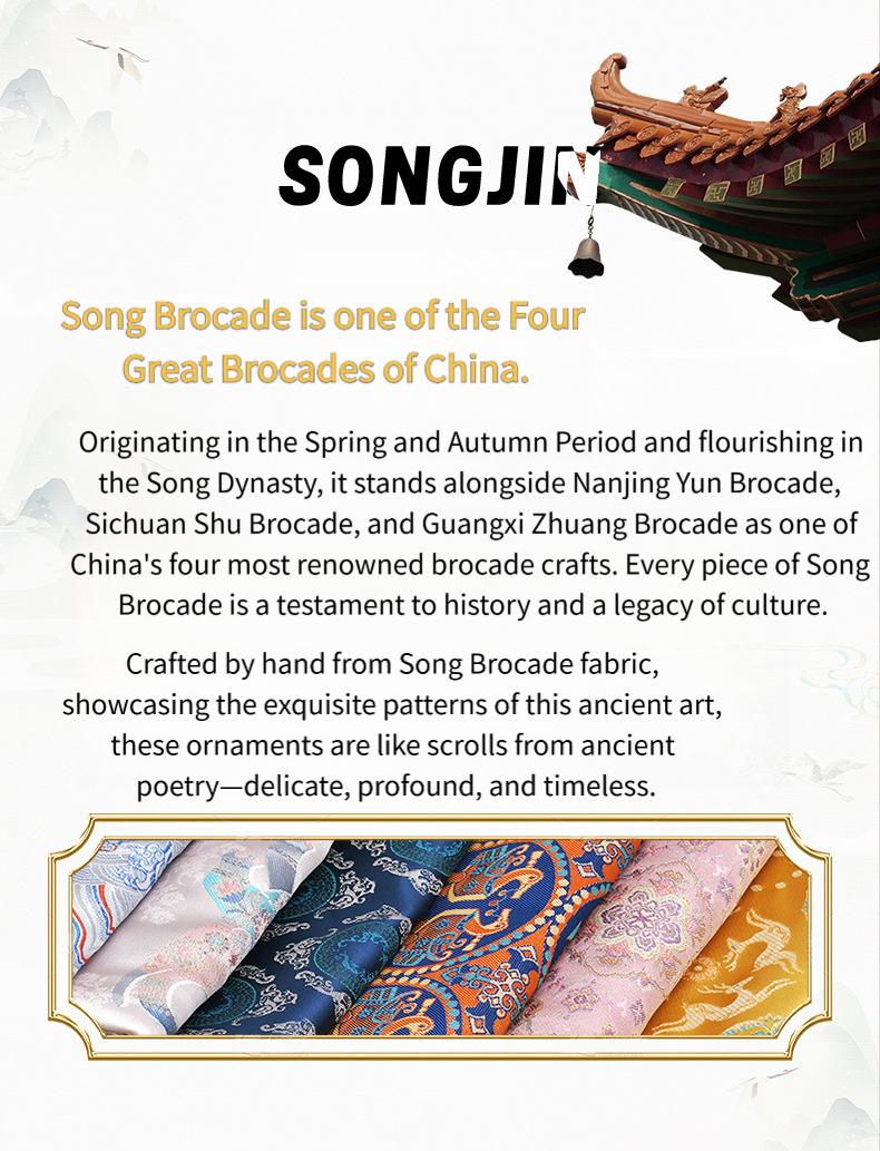 Mother's Day handmade Song brocade cloud shoulder pony DIY pearl photo frame fabric painting material kit team building warm-up decoration hanging ornament