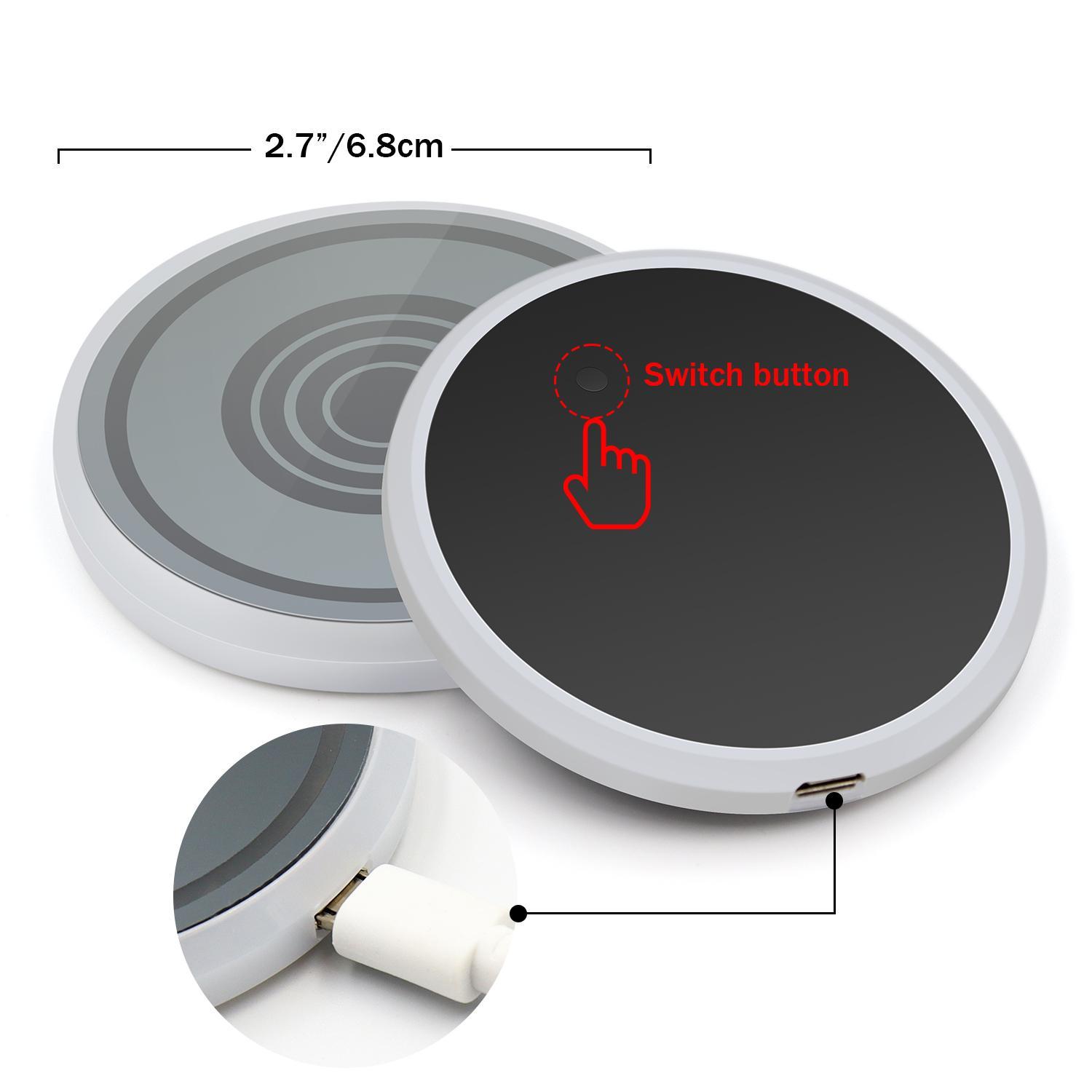 2PCS USB Car Cup Holder Light Kit, Waterproof 7 Color-Changing Car Cup Mat Holder LED Ambient Light, Colorful Car Interior Decorative Light, Auto Interior Accessories