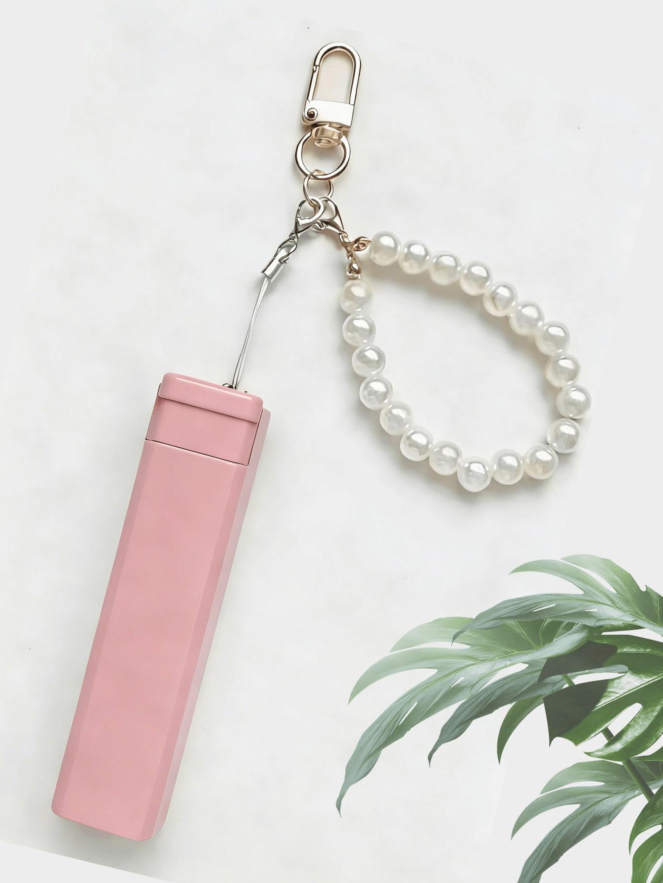 10ml Pearl Chain Portable Perfume Spray | Refillable Travel Spray Bottle, Cute Keychain, Suitable for Handbag/Backpack, Leak-Proof Cosmetic Spray Bottle, Mini Perfume Dispenser Bottle