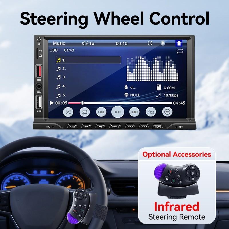 7 Inch Carplay Car Display, Supports Wired Apple Carplay, Android Auto, Rearview Camera, Bluetooth-compatible 5.0, USB, TF, Aux, Fm, 1 Din 12V Vehicle, Carplay Touchscreen 7 Inch Carplay Car Display, Supports Wired Apple Carplay, Android Auto, Rearview Camera, Bluetooth-compatible 5.0, USB, TF, Aux, Fm, 1 Din 12V Vehicle, Carplay Touchscreen