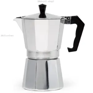 Iconic Stove Espresso Maker, Moka Pot For Italian And Cuban Coffee Brewing, Authentic Italian Coffee Maker, Coffee Percolator Brewer, With 6 Espresso Cups, MokapotABahsyxl shop3DD17CoreComet