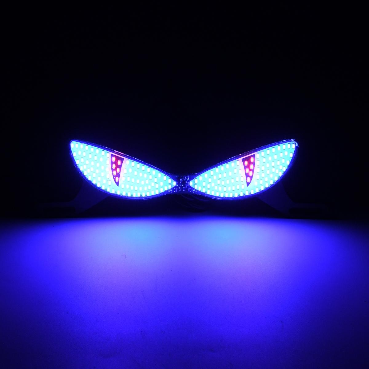 LED Motorcycle Headlight Devil Eye Cat Eye Dynamic Tail Light Car Tail Decorative Lamp Strobe Eagle Eye Lamp Motorcycle Led Lights Exterior Accessories