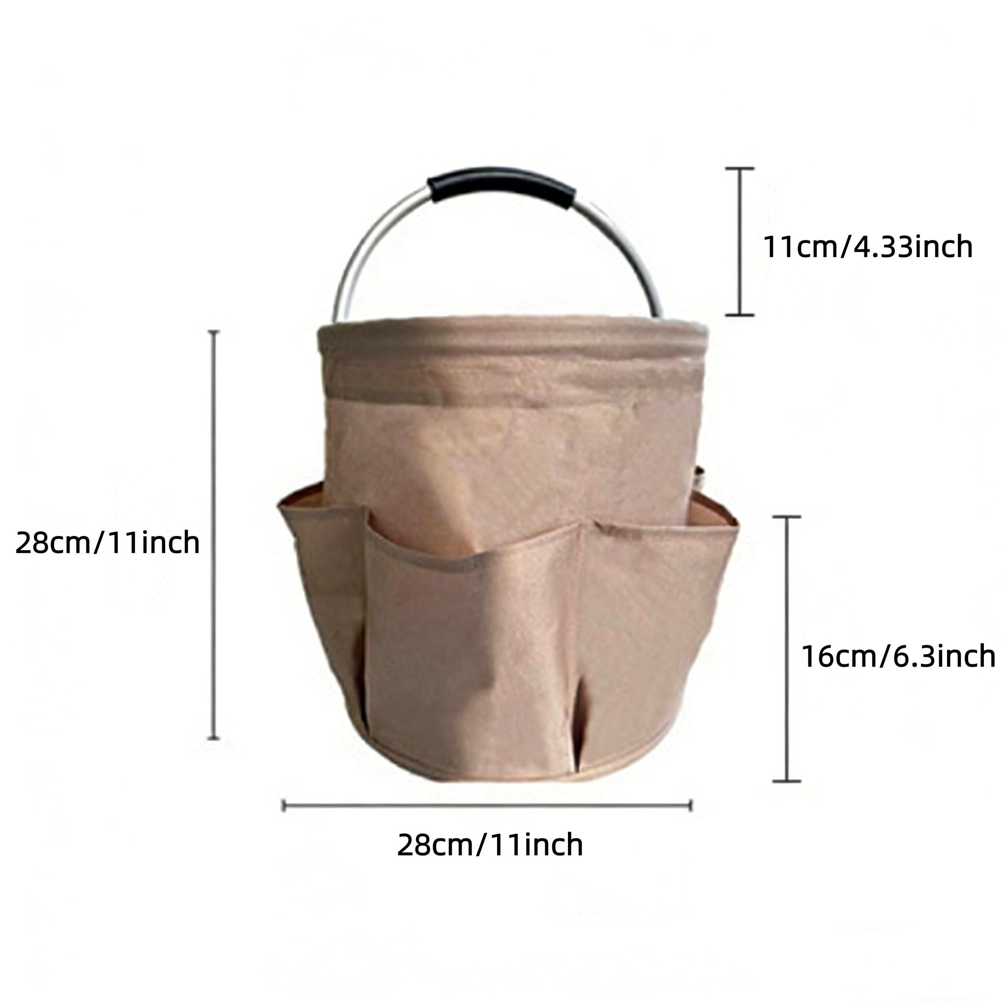 Foldable Multi-Functional Handheld Storage Basket, Outdoor Picnic Camping Tool Bucket, Waterproof Oxford Fabric Organizer