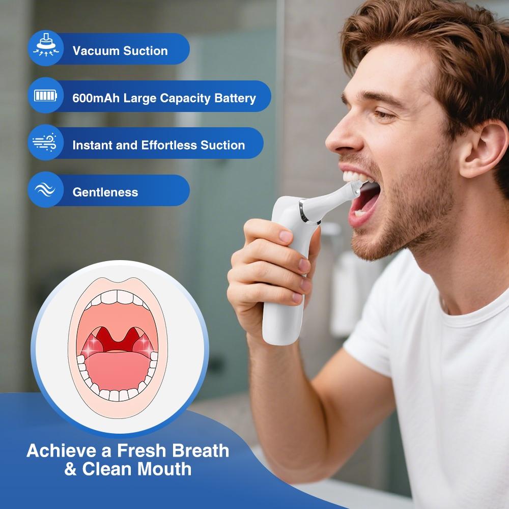 Electric Vacuum Tonsil Stone Removal Throat Stone Remover Suction, Adjustable 3 Modes Oral Cleaner, Oral Care Tool Electric Vacuum Tonsil Stone Removal Throat Stone Remover Suction, Adjustable 3 Modes Oral Cleaner, Oral Care Tool