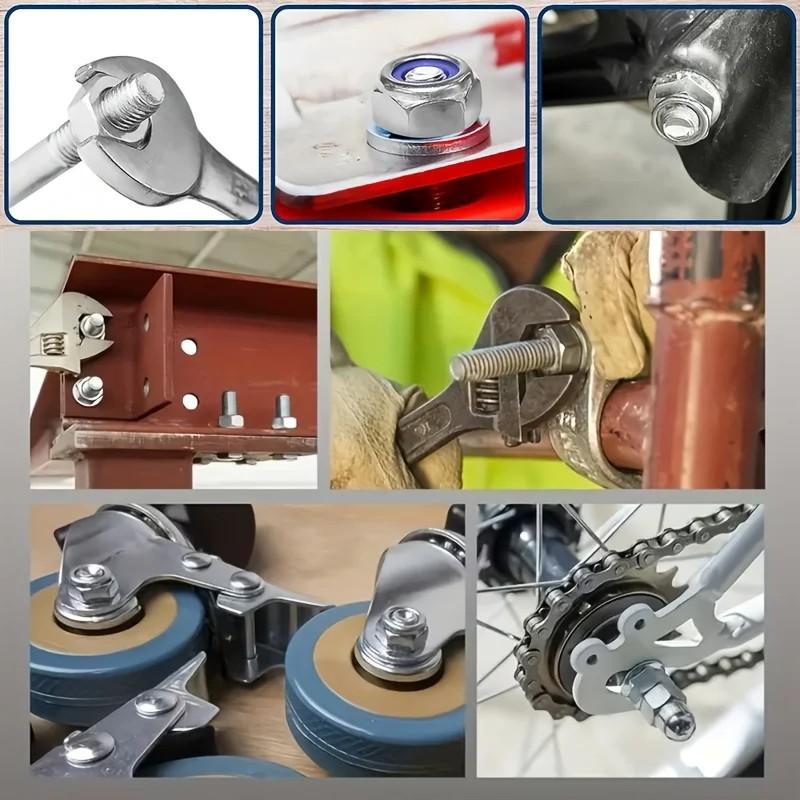 M3-M10 Anti-Loose Hex Nuts 42Pcs Anti-Slip Locking Fasteners for Industrial, Construction, Electronic & Automotive Fields.This premium 40-piece anti-loose hex nut set is a versatile and reliable hardware fastener solution.