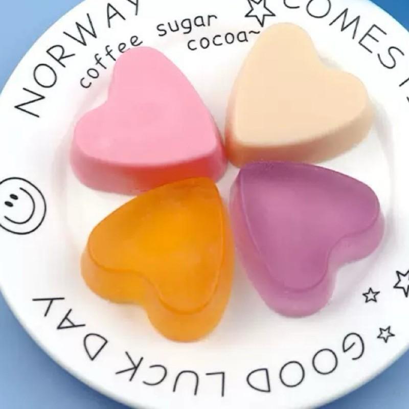 Heart Shaped Silicone Chocolate Mold, Cake Mold, DIY Soap Mousse Mold, Valentine's Day Chocolate Mold, Jelly Pudding Mold, Candle Mold