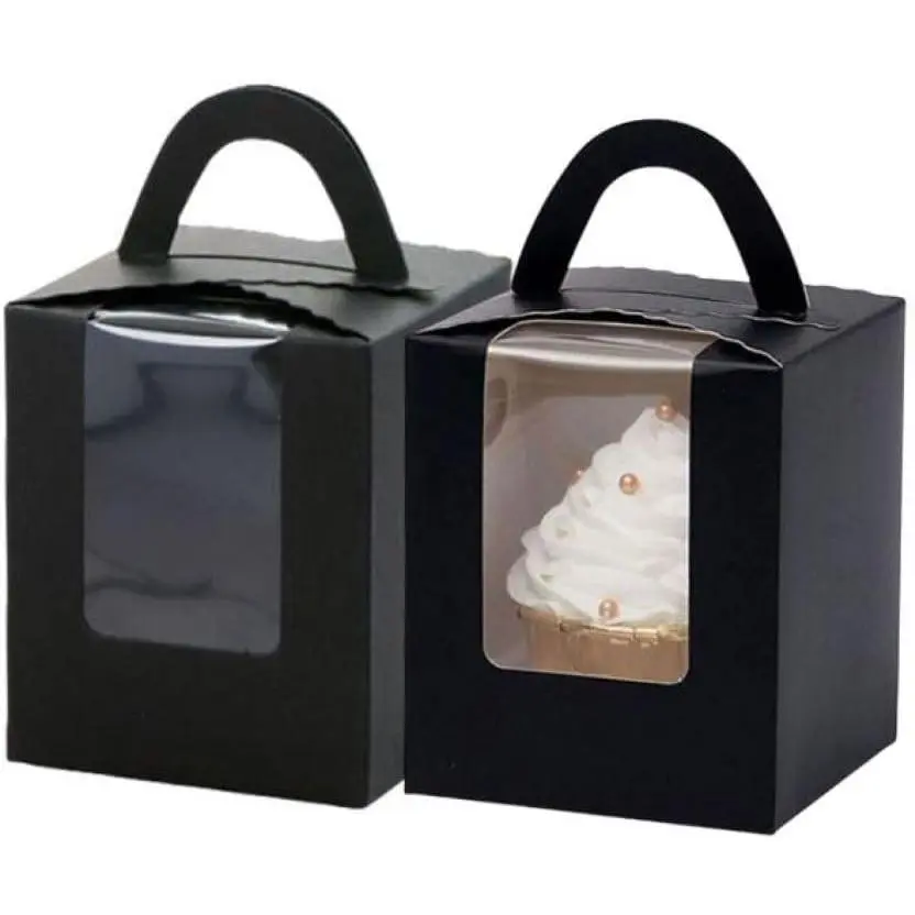 20Pack Single Cupcake Boxes,Portable Individual Cupcake Gift Boxes