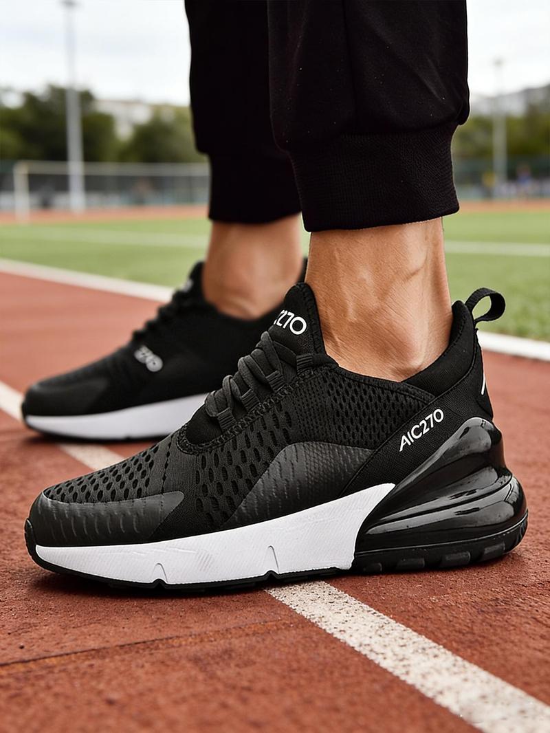 Men's Large Size Casual Sports Shoes, Comfortable Durable Lightweight Breathable Woven Upper, Shock Absorption Sole, Multiple Colors Available