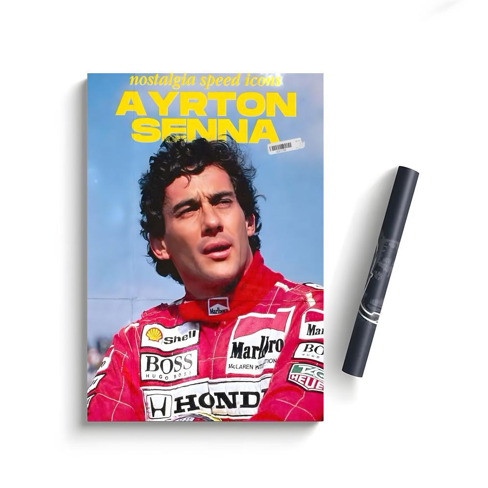 A-Ayrton S-Senna Classic Poster Bedroom Home Decor Art Poster Perfect Gift for Family and Friends
