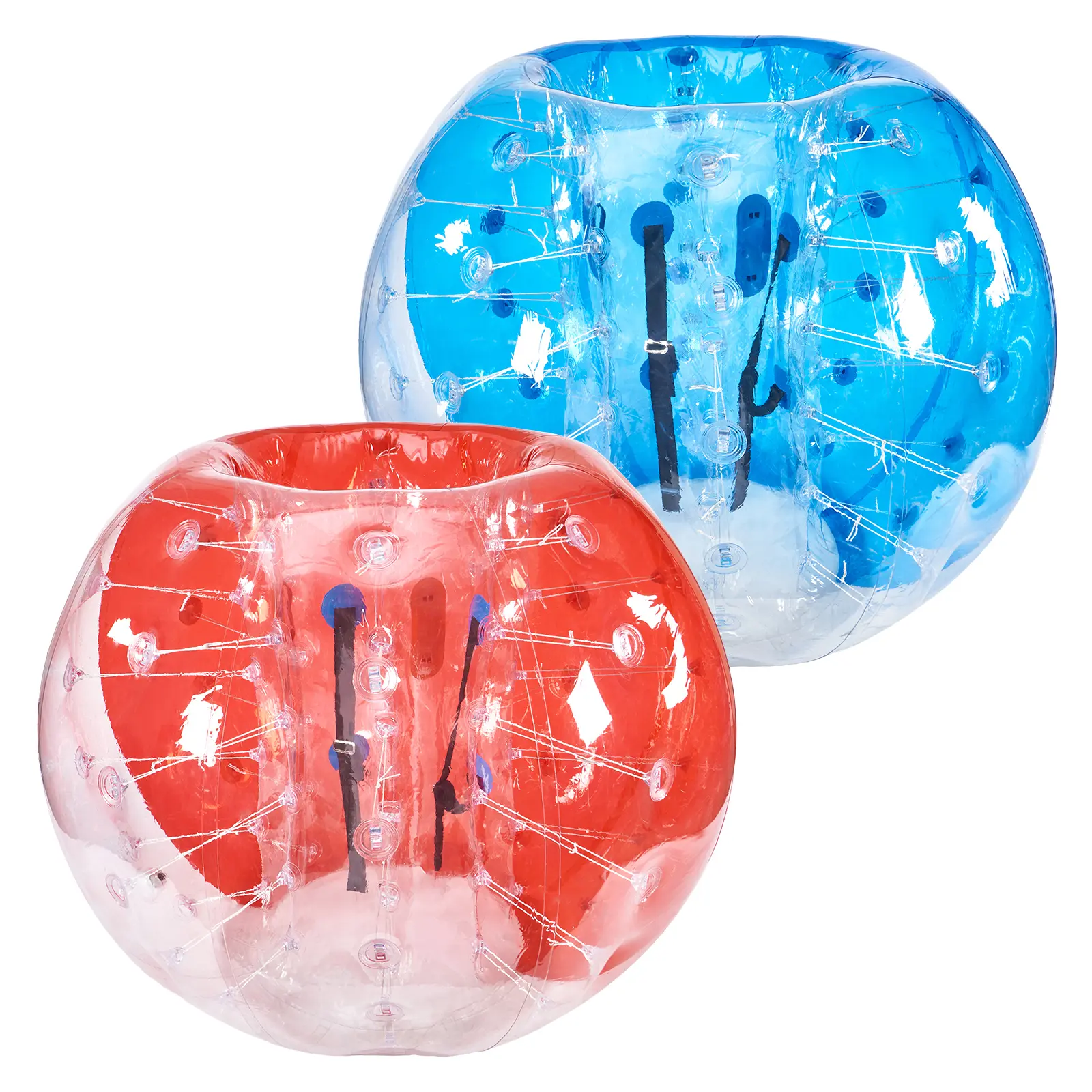 Inflatable Bumper Balls 2-Pack, 5FT/1.5M Body Sumo Zorb Balls for Teen & Adult, 0.8mm Thick PVC Human Hamster Bubble Balls for Outdoor Team Gaming Play, Bumper Bopper Toys for Garden, Yard, Park