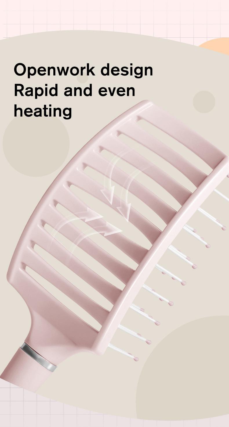 Sunny Hair Extensions for Gift,Easy to clean, Care for hair tangles,Gifts for Women Haircare Heatless christmas gift ideas Comb_Pink