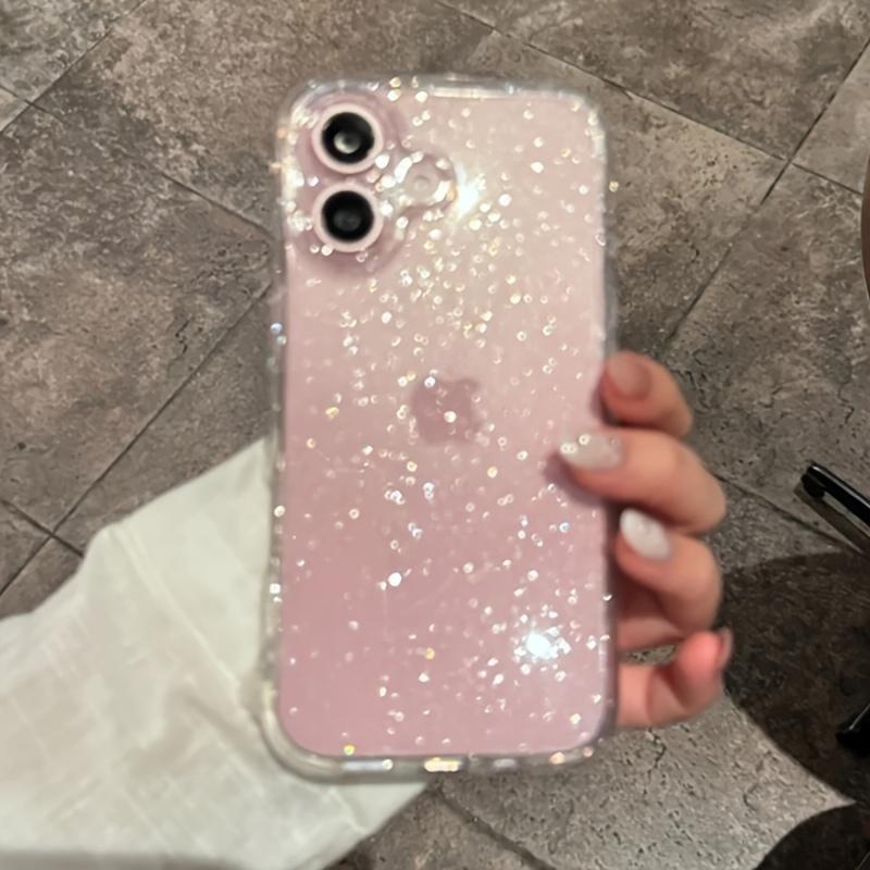 Transparent Glitter Phone Case for iPhone 17/16/15/14/13/12/11 Pro Max, High Aesthetic Multi-Color Protection Cover, Stylish and Durable
