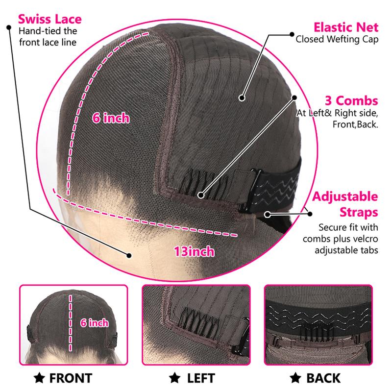 Bling Hair 9x6 6x4 Glueless Wig Real Human Hair Bone Straight Ready To Wear HD Lace Closure Wig Transparent Pre Cut 13x4 13x6 Lace Front Wig Human Hair Easy Go No Glue