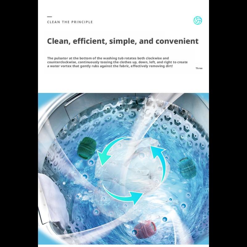 No More Hand-Tearing Filters! Ball Collection Bag for Washing Machine, Insert Into Drum, Wash 10 Times, Empty Once, Convenient Design