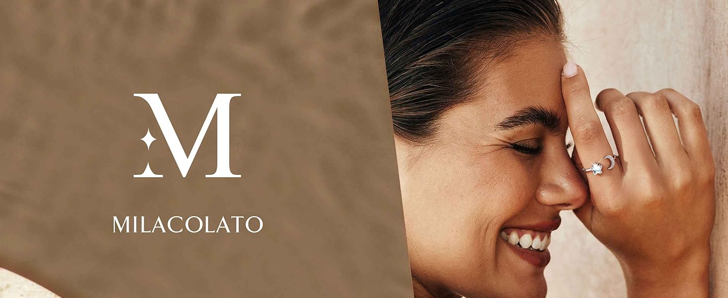 MILACOLATO Fidget Ring for Women Kids Girls Anxiety Rings Open Adjustable Silver Sunflower Opal Moonstone Star Moon Snow Lotus Spinner Mood Rings Knuckle Rings Jewellery MILACOLATO Fidget Ring for Women Kids Girls Anxiety Rings Open Adjustable Silver Sunflower Opal Moonstone Star Moon Snow Lotus Spinner Mood Rings Knuckle Rings Jewellery