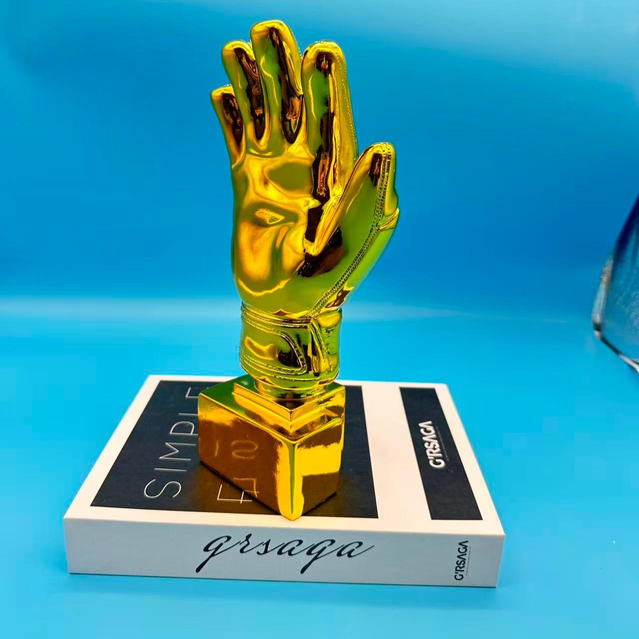 World Cup Golden Glove Award Trophy Model, Football Match Commemorative Fan Souvenir, Collector's Item, No Precious Metal Plating