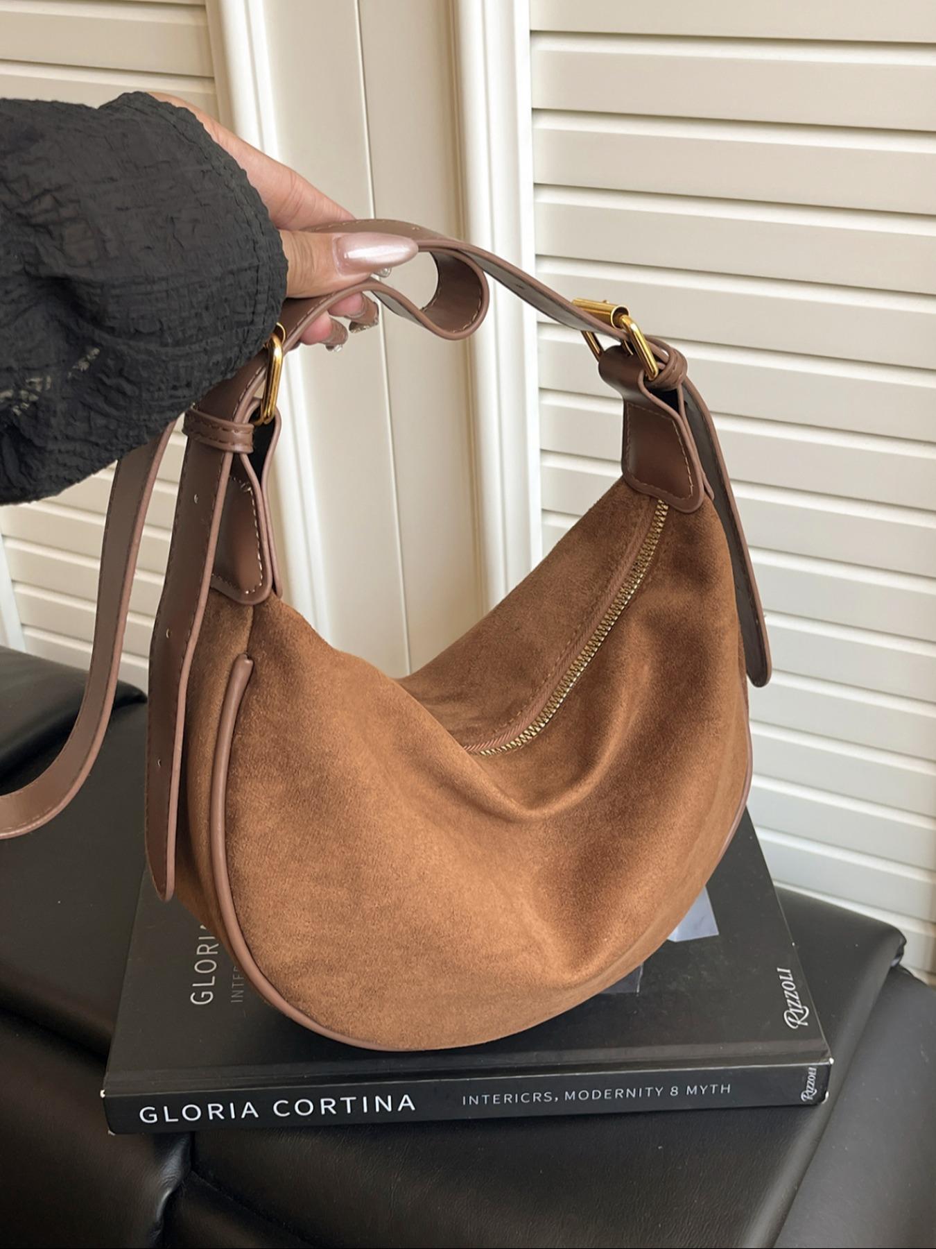 Women's Fashionable Solid Color Shoulder Bag, Casual Versatile Crossbody Bag for Daily Used, Trendy All-match Commuter Bag, Cross Body Bags