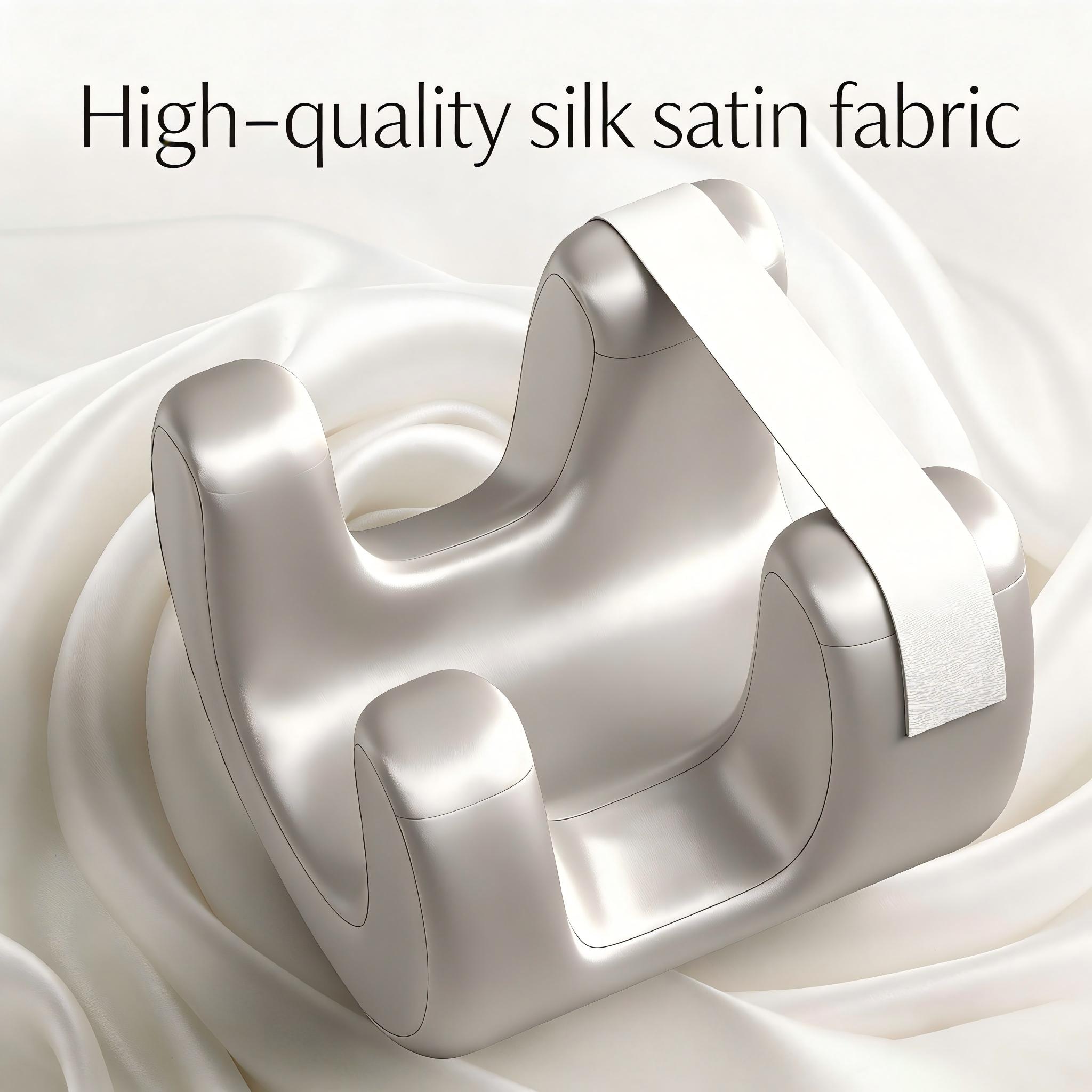 Perfect Facial Pillow Anti-Wrinkle, Youthful Beauty Pillow, Reduces Fine Lines, Silk-Like Cover, Back Sleep Position