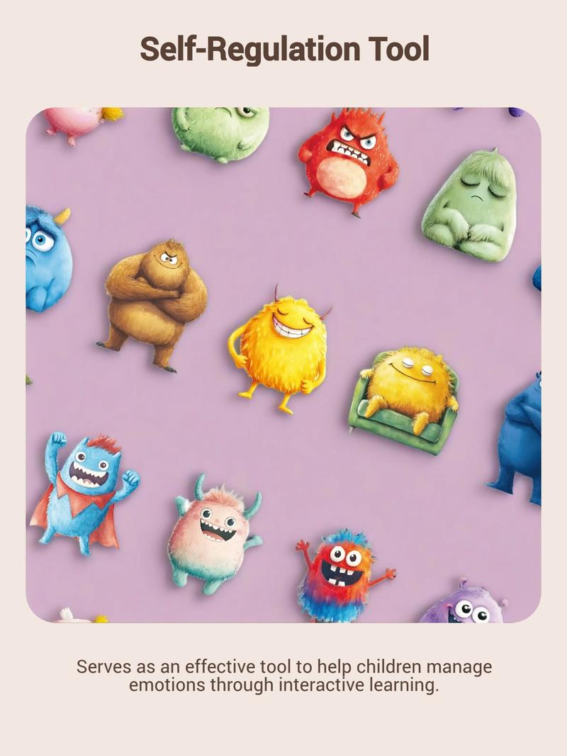 Emotion Monsters Cards with Explanatory Texts Cute Emotion Cards -German English French emotion cards,Self-Regulation Tools Social-Emotional Learning, Mood Management