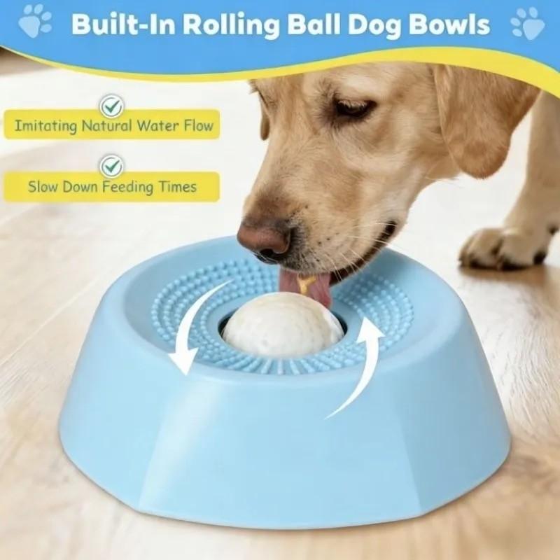 Interactive Dog Licking Bowl Silicone Slow Feeder with Puzzle Ball Suitable for Large Pet Bowls for Cats and Dogs Cough Relief Anxiety Relief Replacement Balls Lasting Long Rope Toys Control Glow-in-the-Dark Buttons Enrichment seatbelt quirky gift