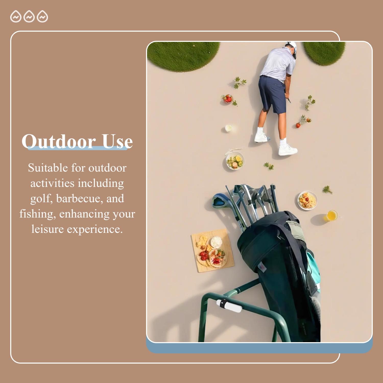 Golf Cigar Holder, Magnetic & Adjustable Design Cigar Holder, Portable Lightweight Cigar Holder for Golf, Barbecue, Fishing, Travel & Outdoor Adventure