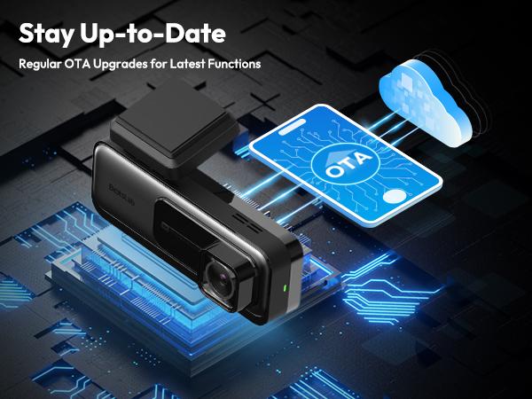 Botslab 4K Dash Cam Front & Rear 170° Ultra Wide with ADAS Night Vision 24/7 Parking IMX415 Sensor WDR 64GB SD Card 5G WiFi GPS Loop Recording Automotive Dvr Camera