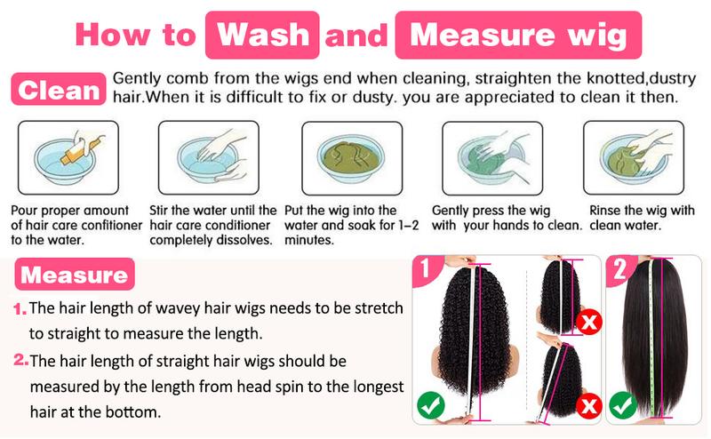 Subella 13x6 Full Lace Front Deep Wave Wig 220% Density Natural Black Color Human Hair HD Transparent Lace Pre Bleached Knots